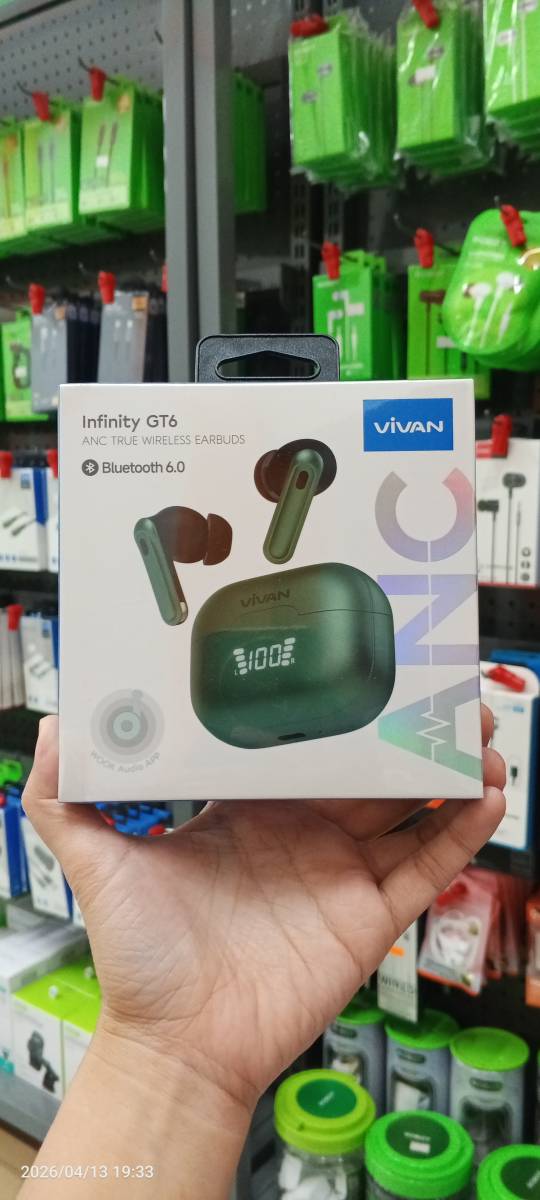 Vivan Infinity GT6 ANC TWS Earbuds Bluetooth Green