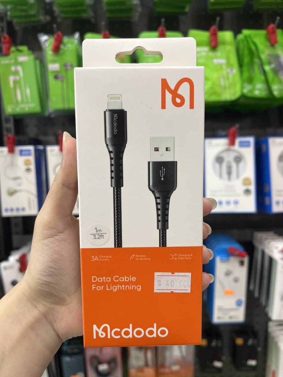 Mcdodo CA-226 Lighting Cable 1m Black Braided
