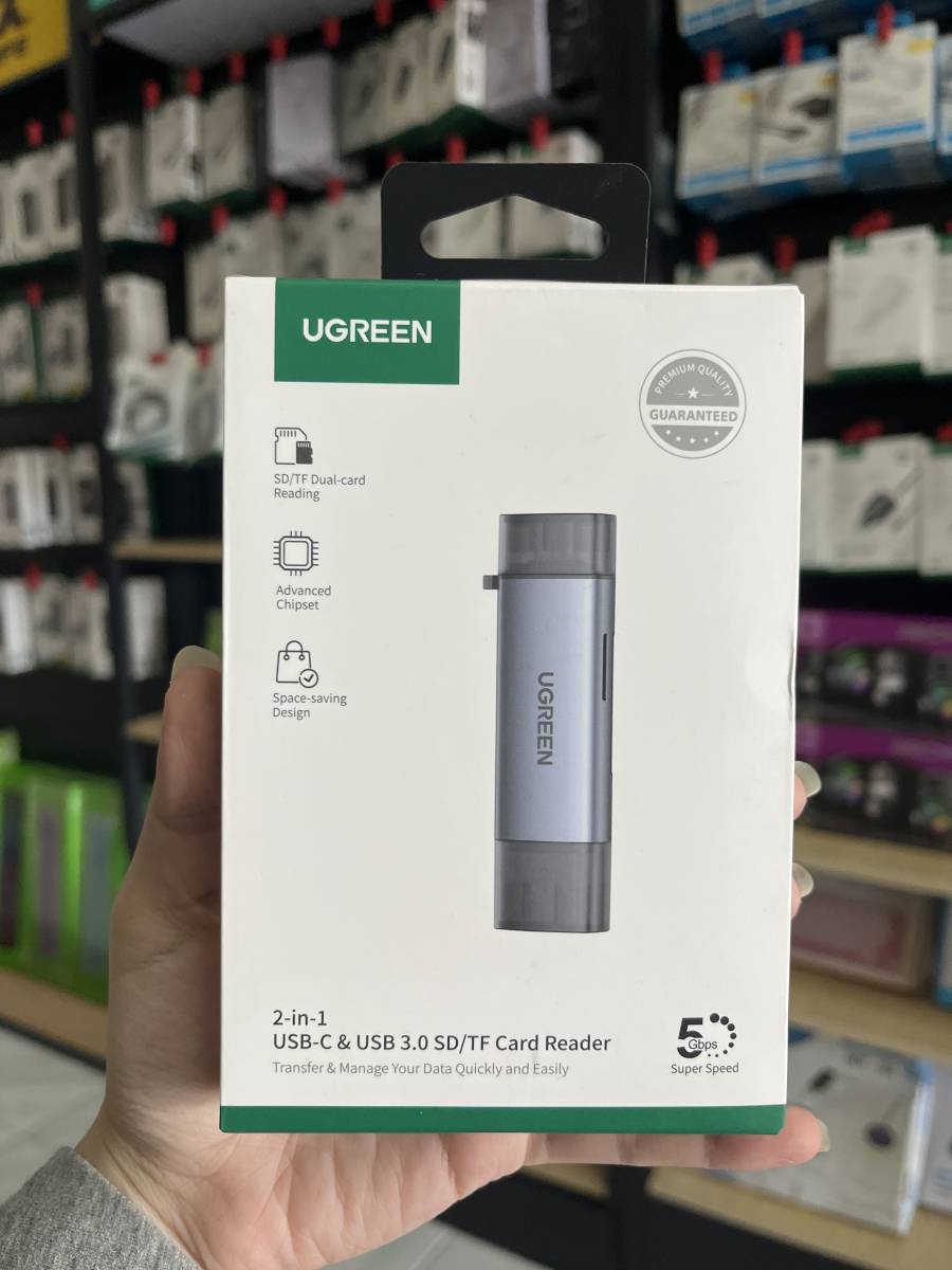 Ugreen 50706 Card Reader ( USB-C &amp; USB 3.0 SD/TF Card Reader)