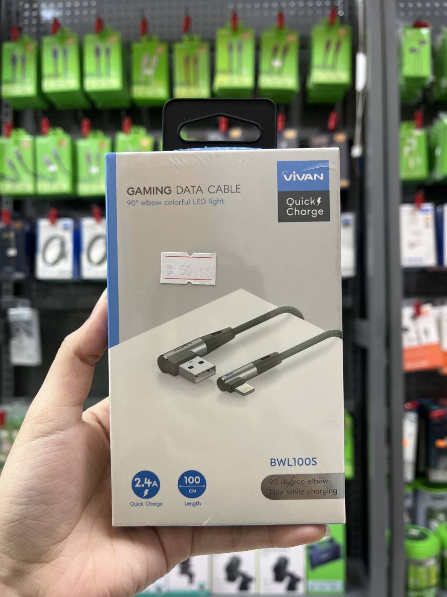 Vivan BWL100S Lightning Cable Green
