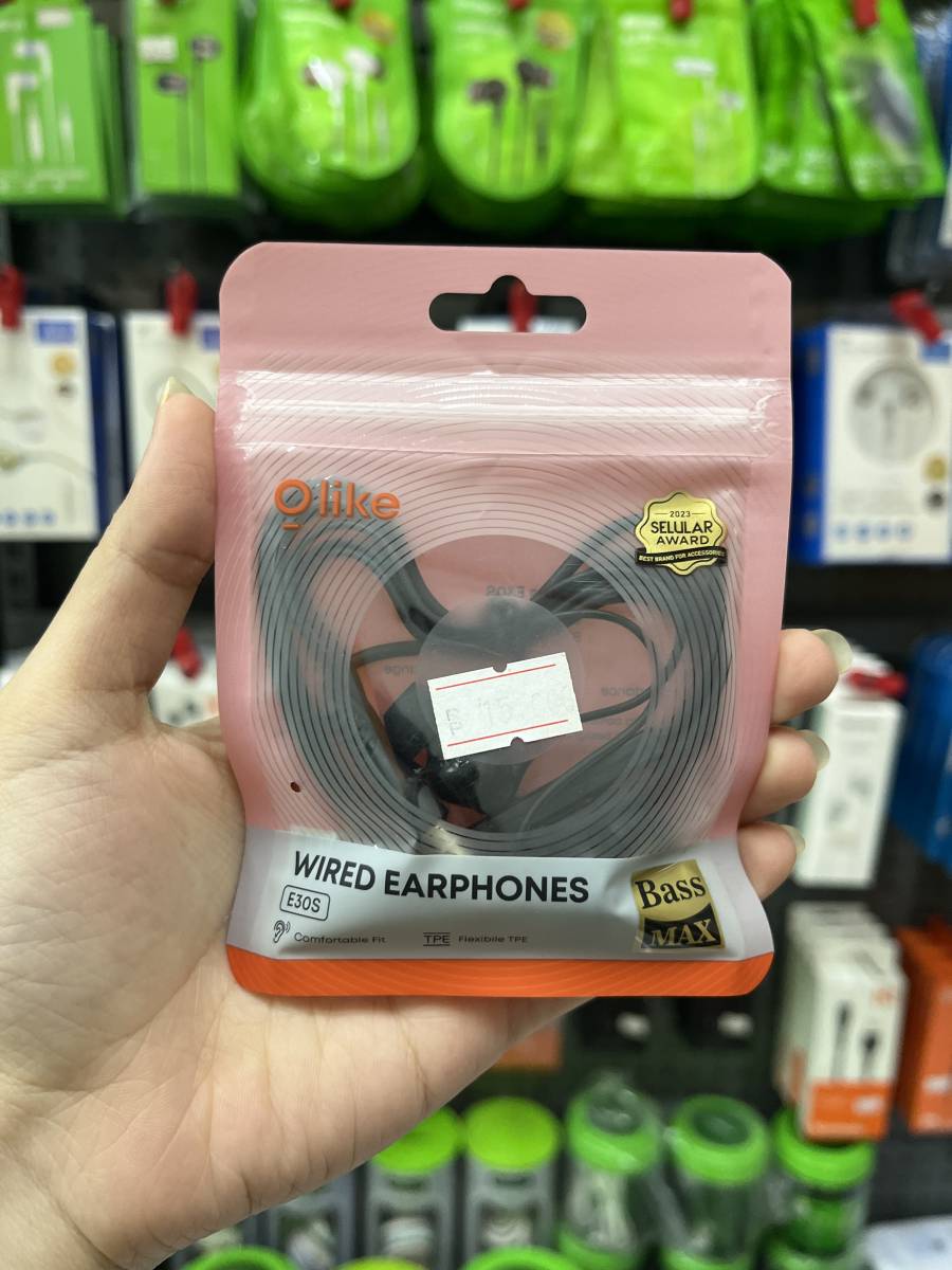 Olike E30S Wired Earphones Black