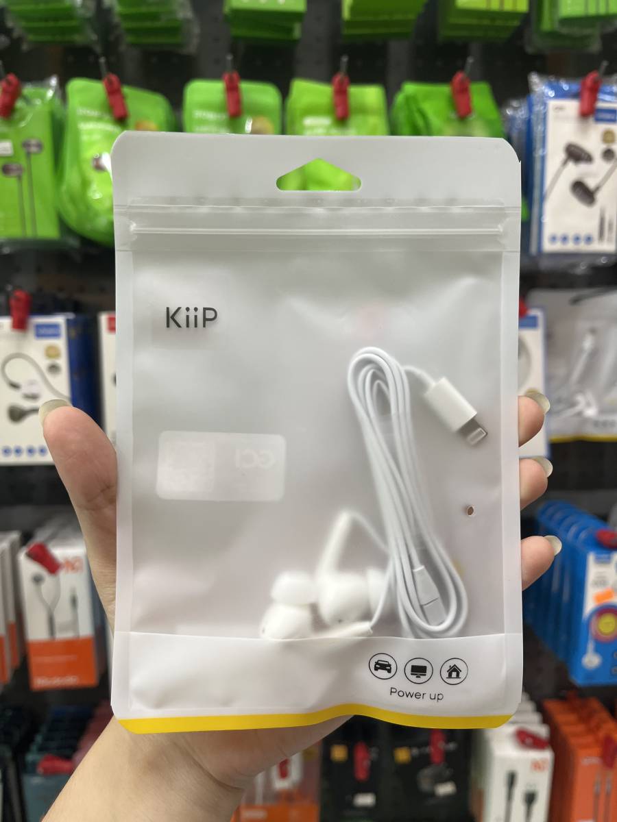 KIIP KP-IEL01-WH Earphone Lightning Putih