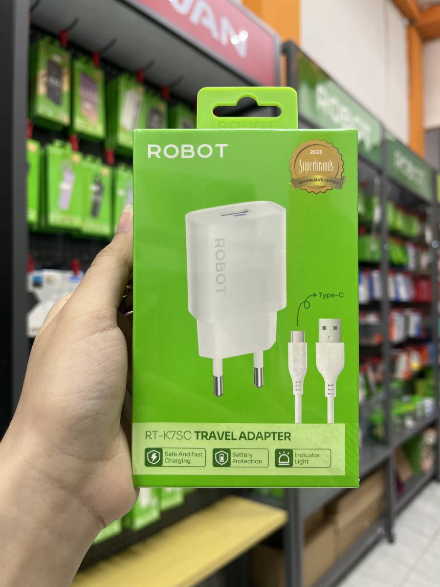 Robot RT-K7SC Travel Adapter Type-C White