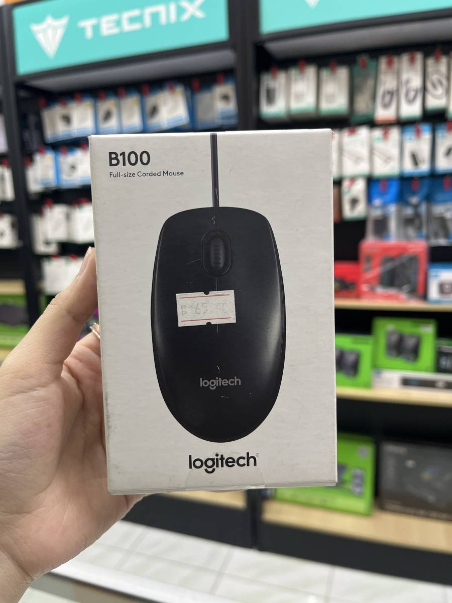 Logitech Wired Mouse B100 Black