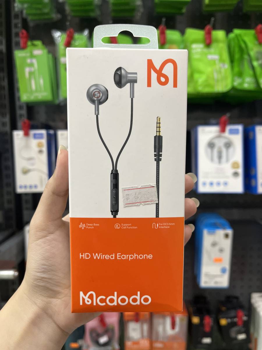 Mcdodo Earphone DC3.5MM Black - HP1210
