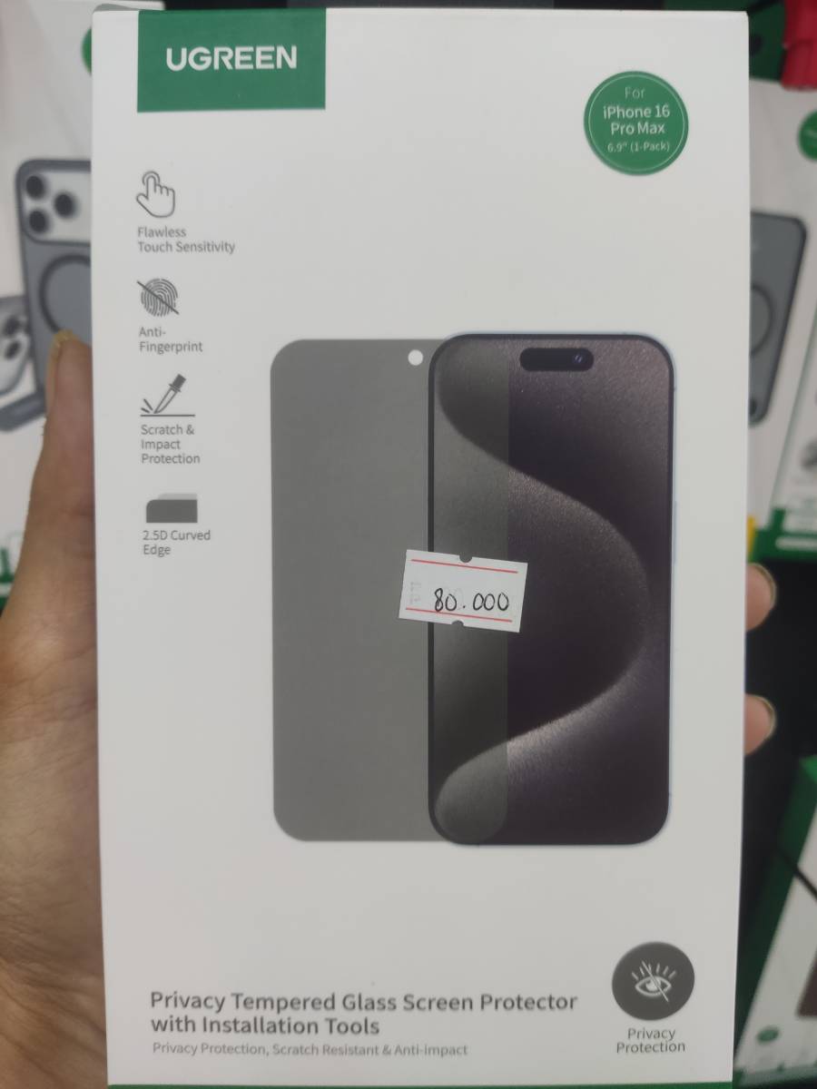Ugreen 55065 Tempered Glass For IPhone 16 Pro Max