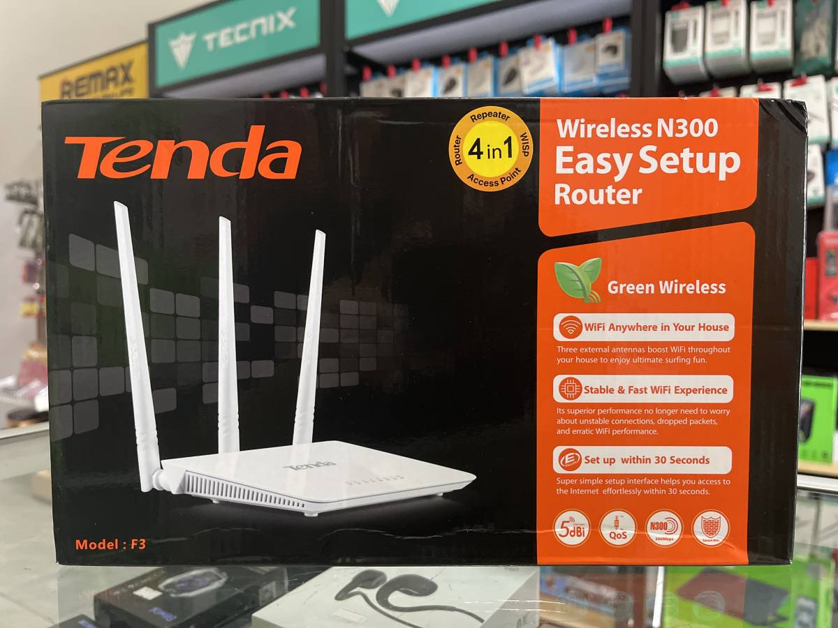 Tenda N300 Model F3 Wireless Router