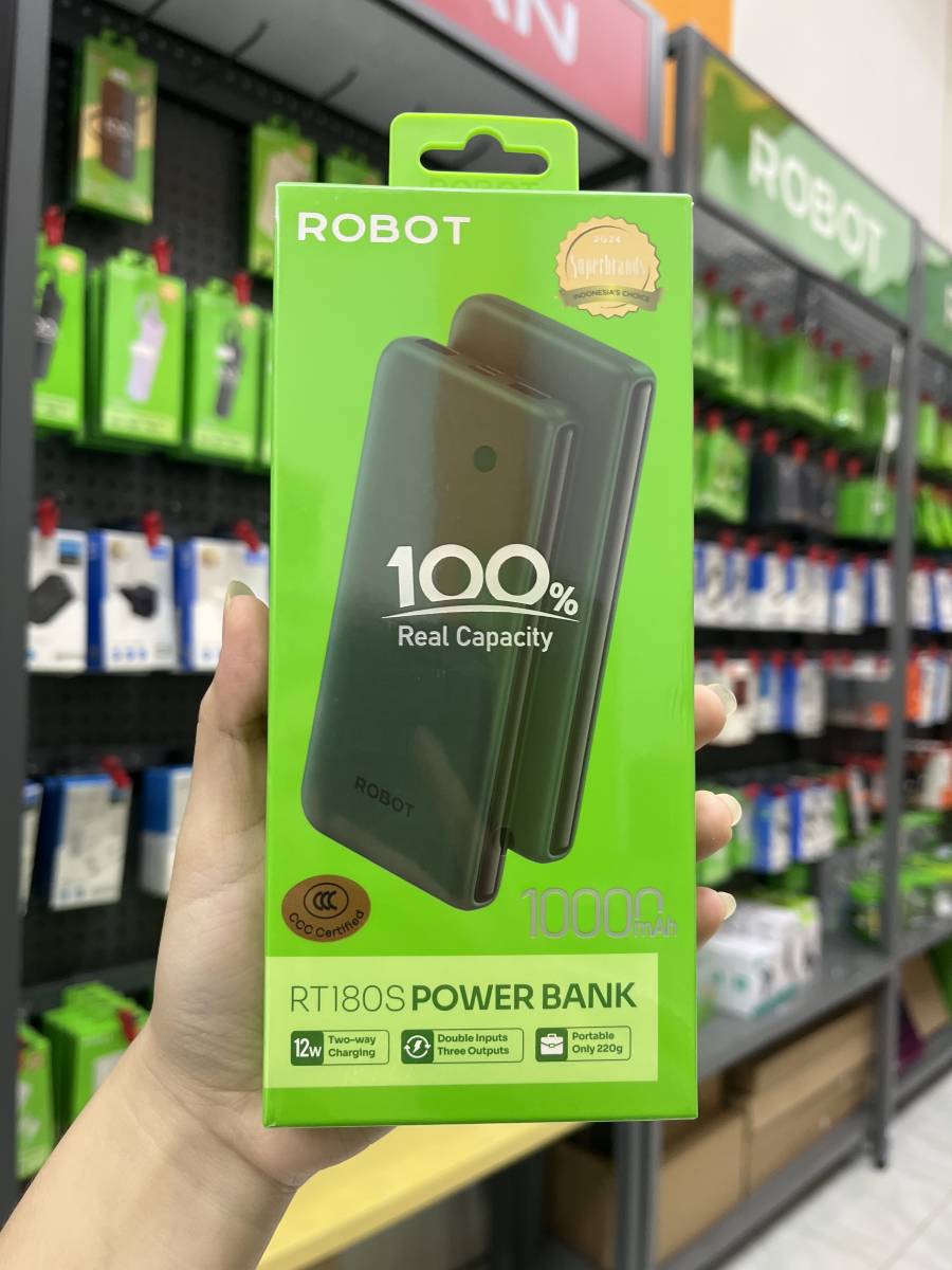 Robot RT180S Powerbank 10.000mah Green