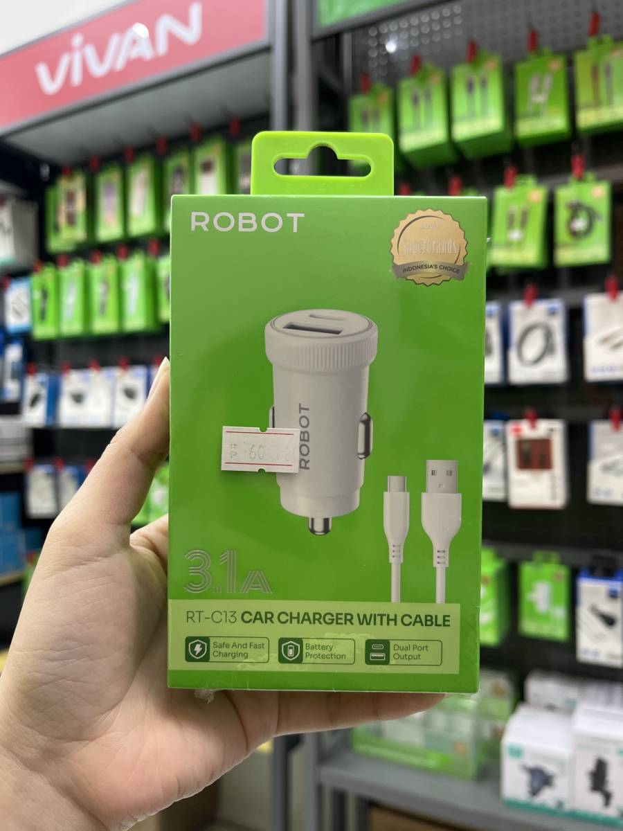 Robot RT-C13 Car Charger With Cable
