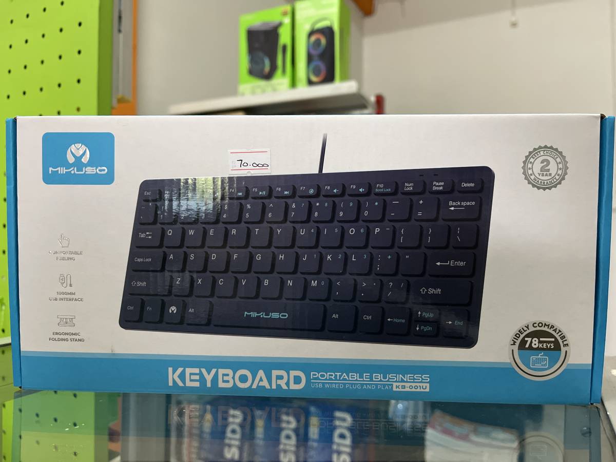 Mikuso KB-001U USB Wired Keyboard Black