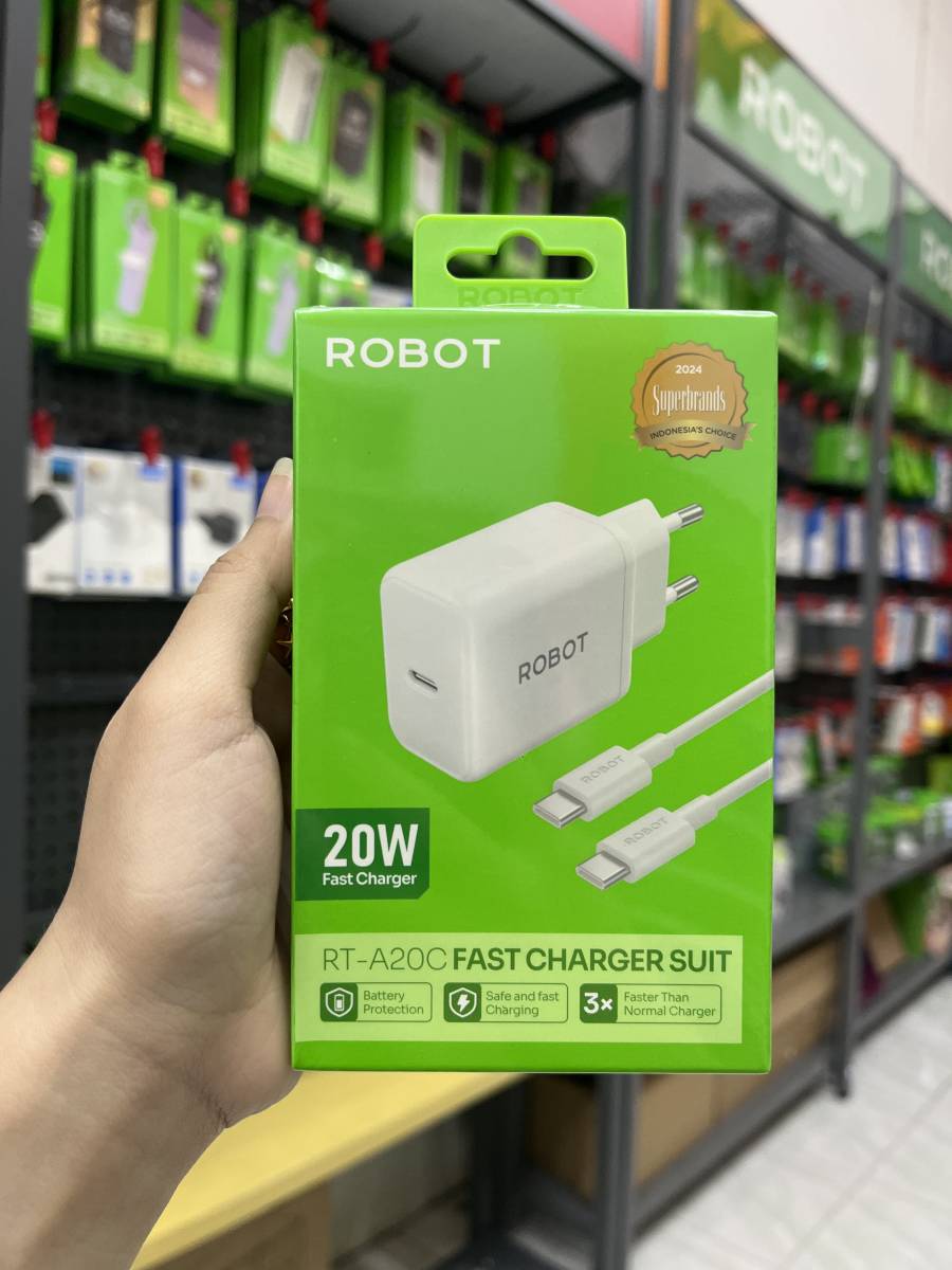 Robot RT-A20C Charger Set Type C 20W White