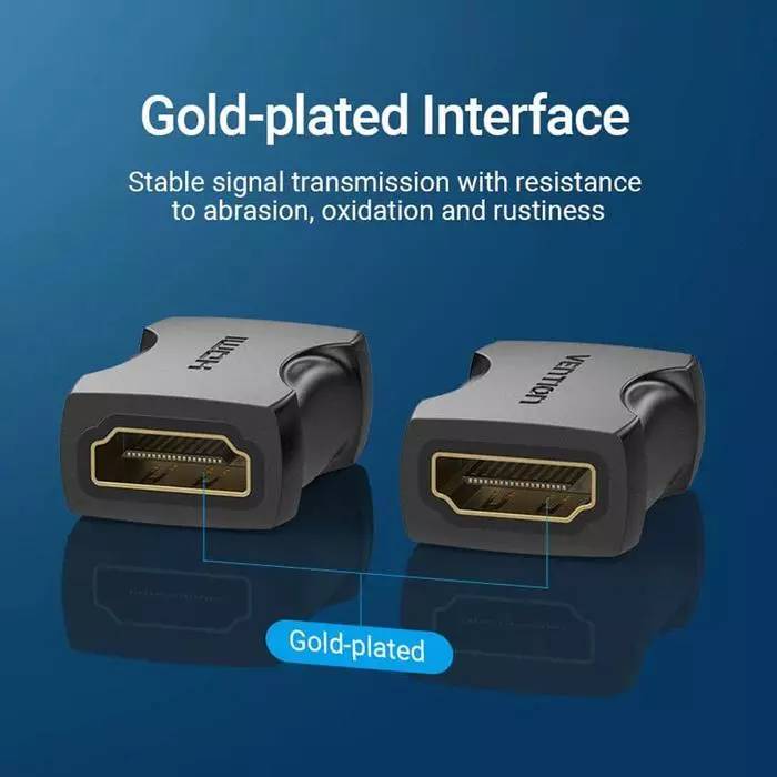 Vention HDMI Female to Female Coupler Adapter Black AIRBO