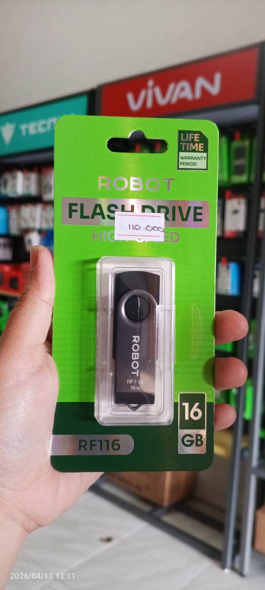 Robot Flashdisk RF116 16Gb Black