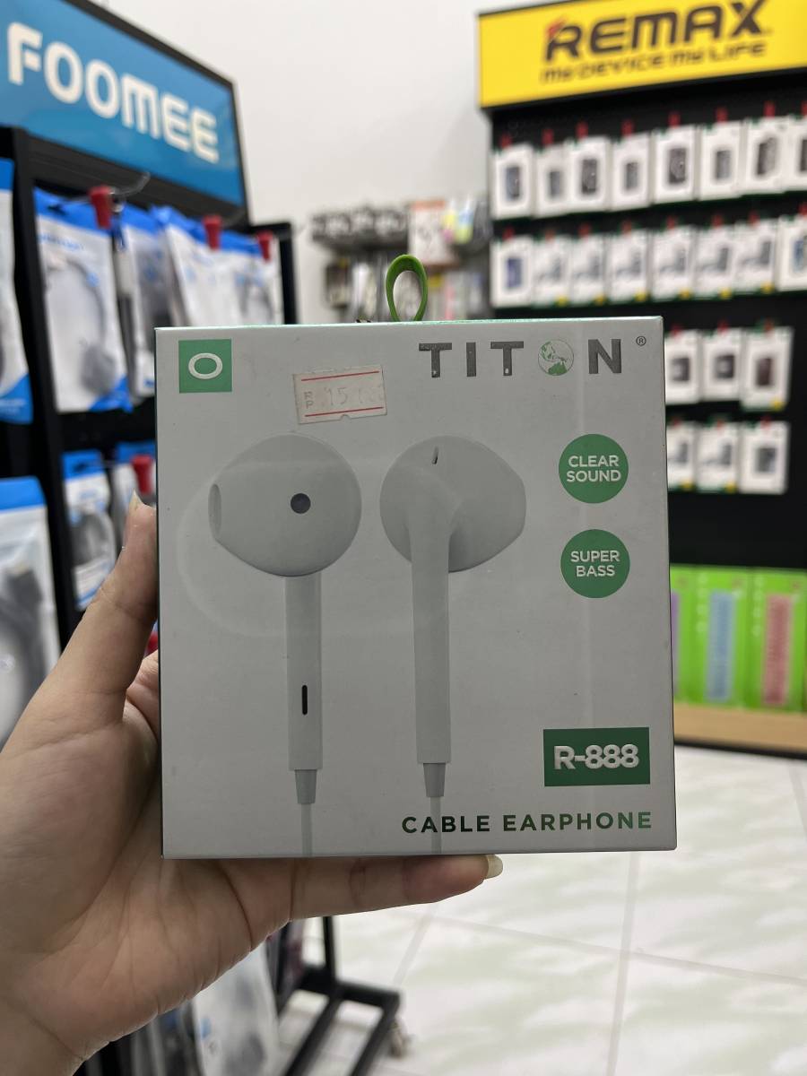 Cable Earphone Titon Branded R888 Oppo
