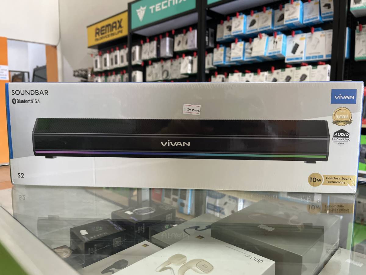 Vivan S2 Soundbar Bluetooth Speaker Black RGB 10W