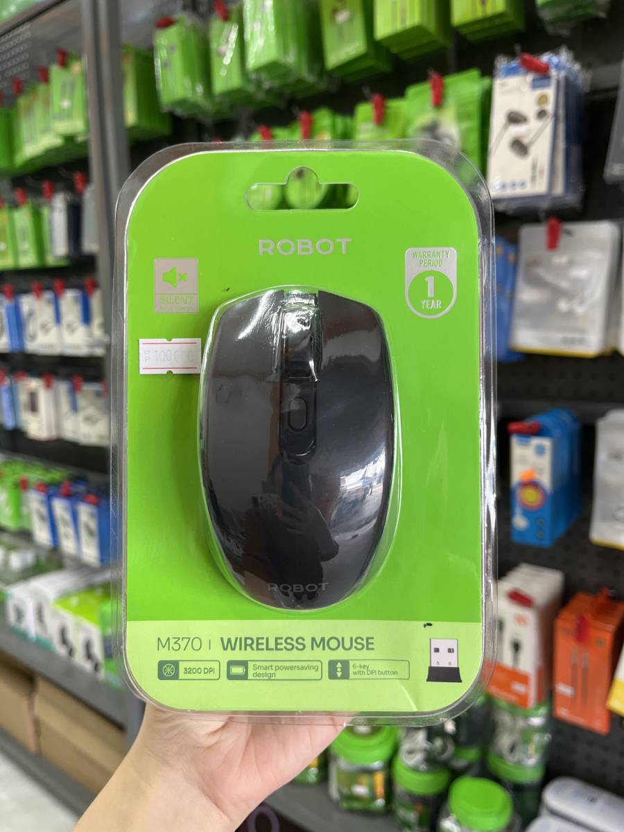 Robot M370 Wireless Mouse Black