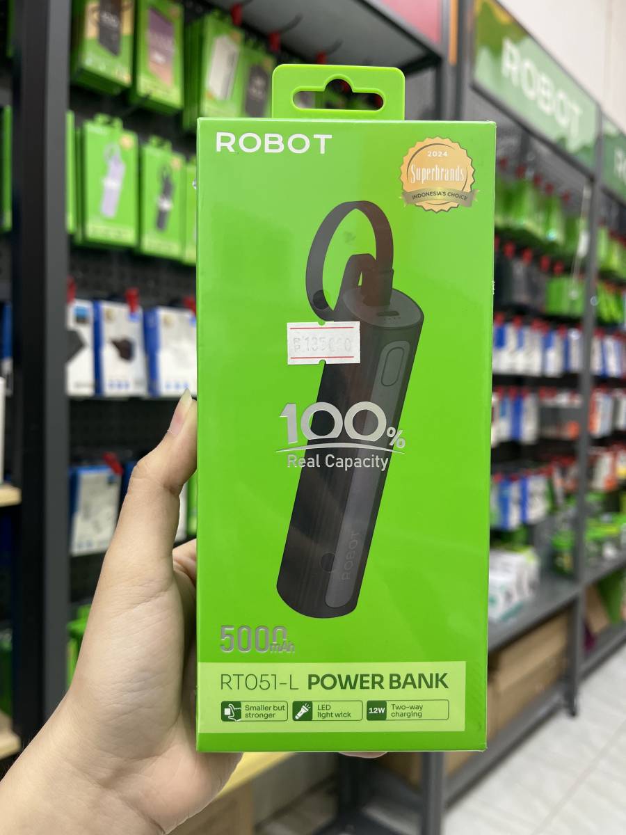 Robot RT051-L Powerbank 5000 mAh 12W Black