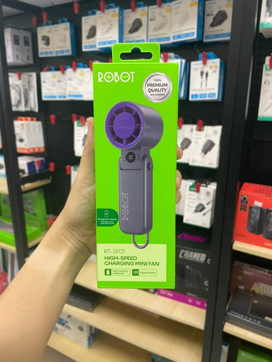 Robot RT-SF01 Charging Mini Fan Portable 4000mAh