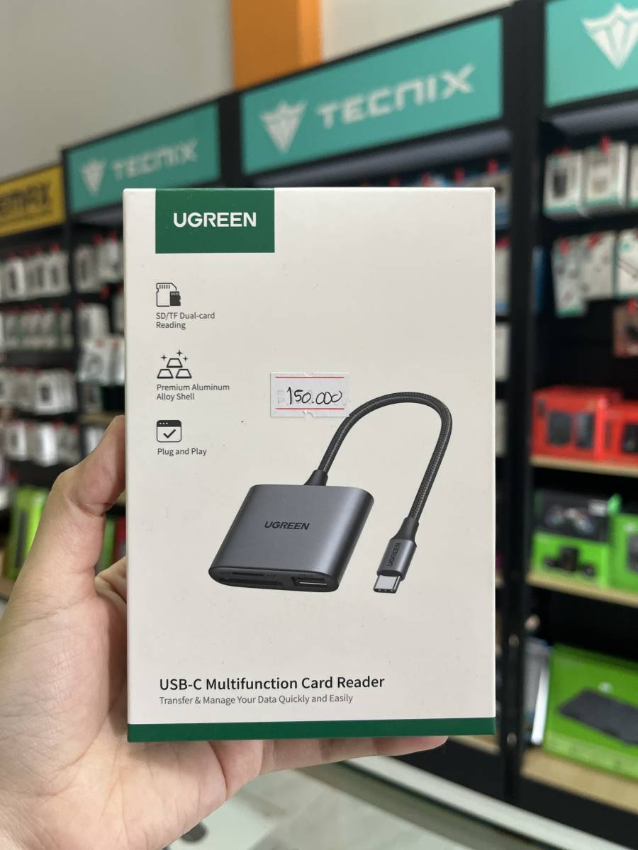 Ugreen 80798 USB-C Multifunction Card Reader (SD/TF Dual-Card)
