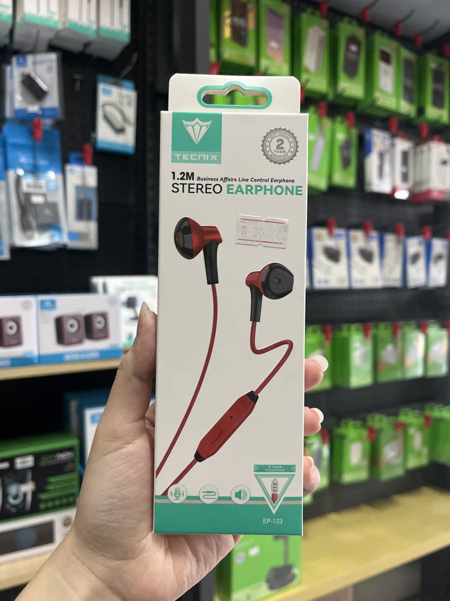 Tecnix Earphone EP-123 Red