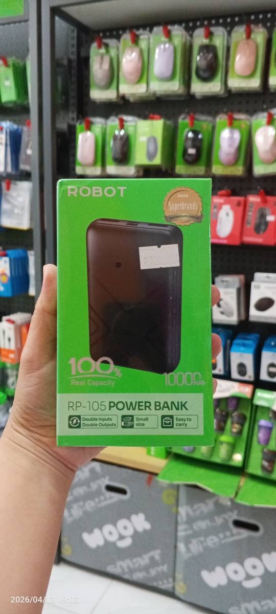 Robot RP-105 Power Bank 10000 mAh Black