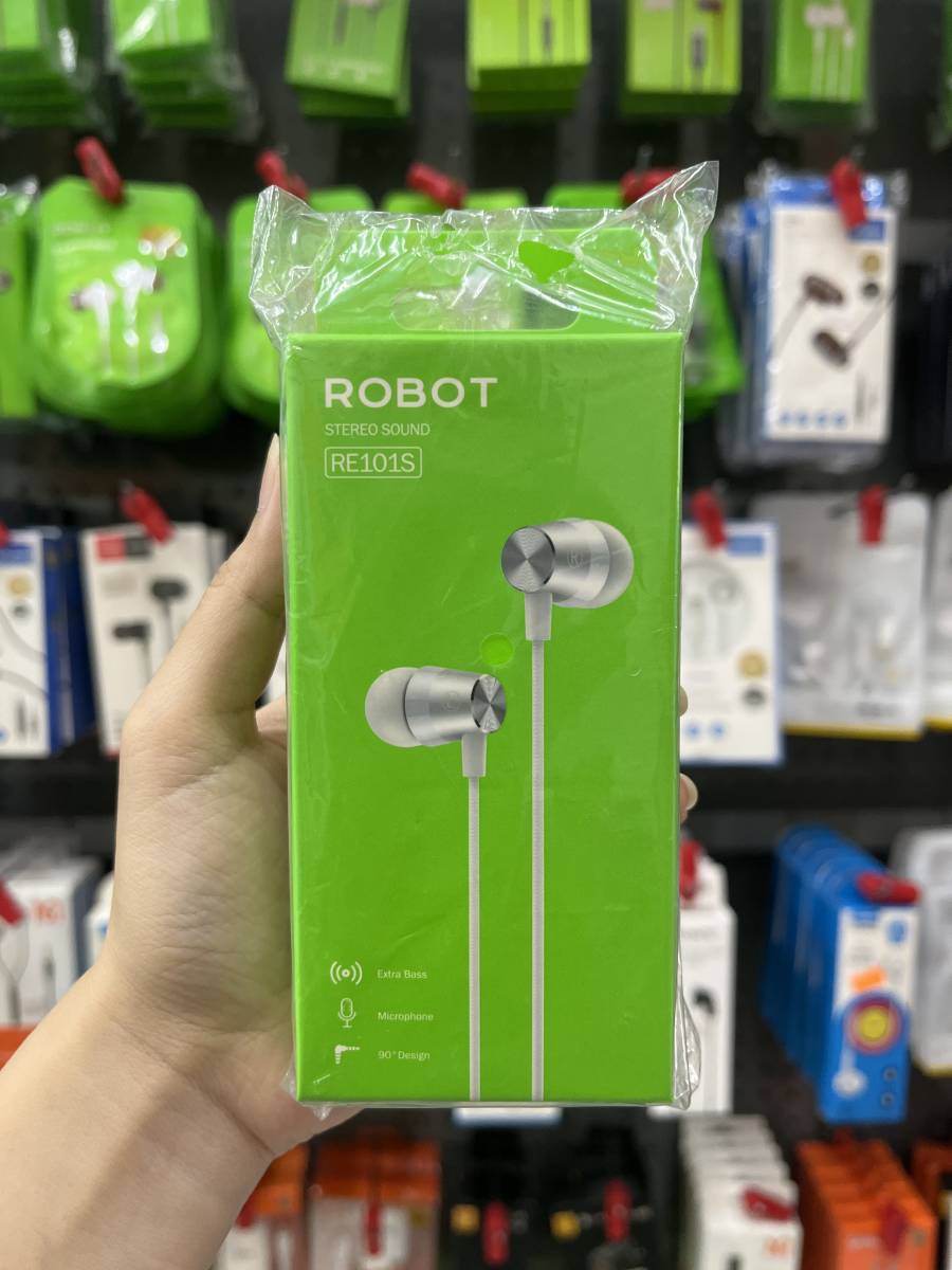 Robot Earphone RE101s (putih)