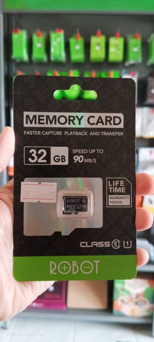 Robot Memory Card 32Gb Speed Up to 90Mbps