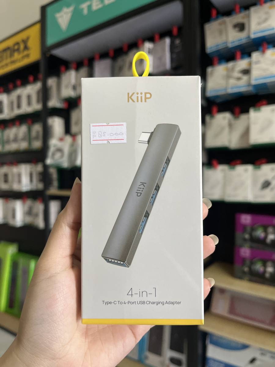 Kiip KP-HUB-USBTC-GRY 4in1 USB Hub Type C (4xUSB A)