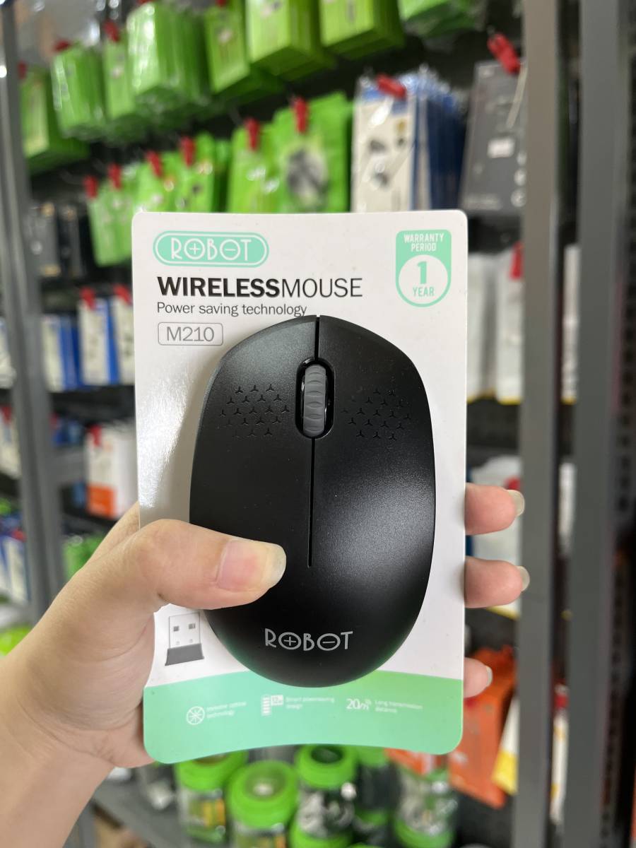 Robot M210 Wireless Mouse Black