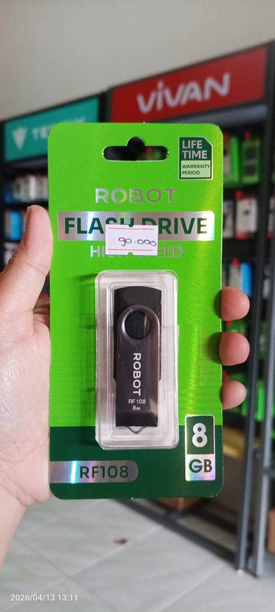 Robot Flashdisk RF108 8Gb Black