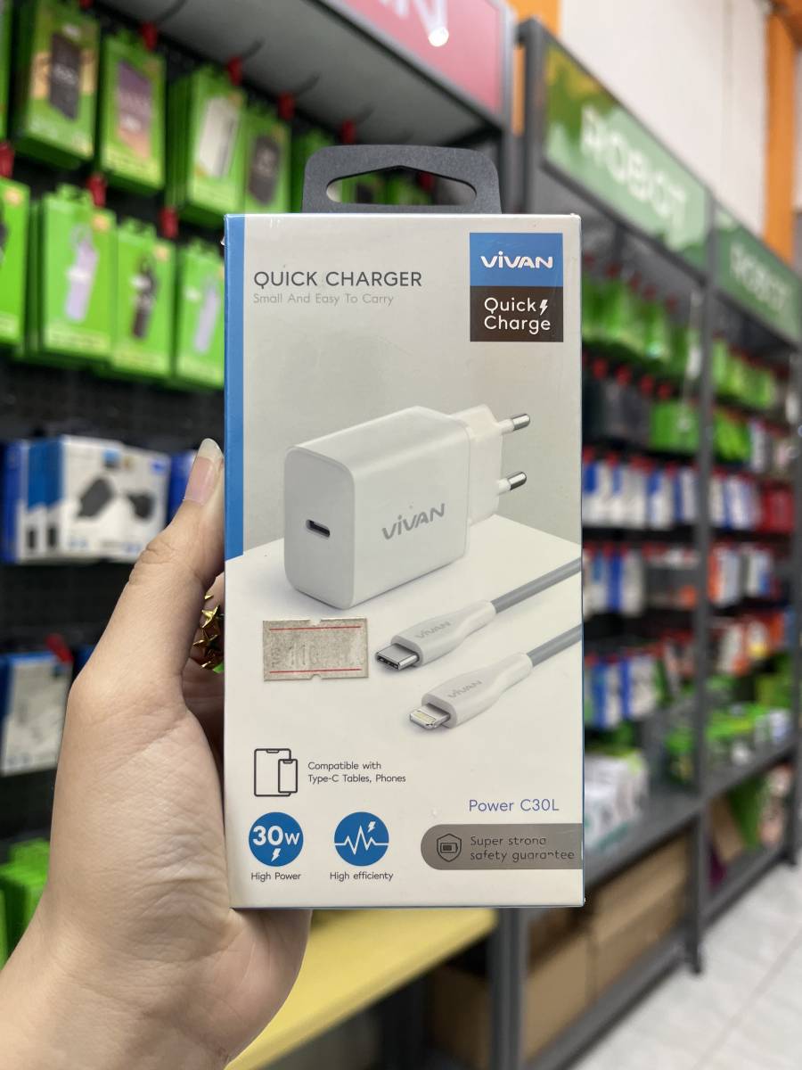 Vivan Power C30L Charger Set White