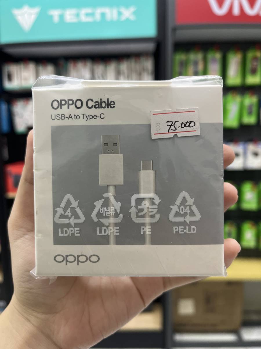 Oppo Type-C Cable Model DL153 12A 1M White Original