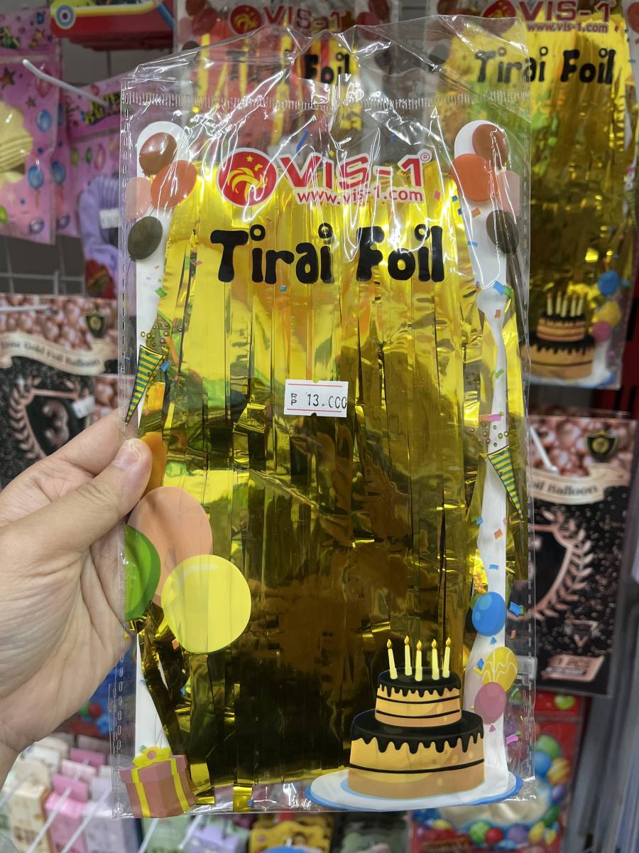 TIRAI FOIL ULTAH VIS1 (KILAP)