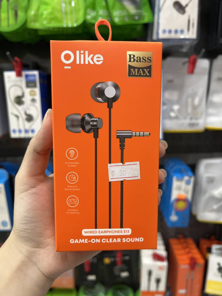 Olike E13 Wired Earphones Gray 1.2m