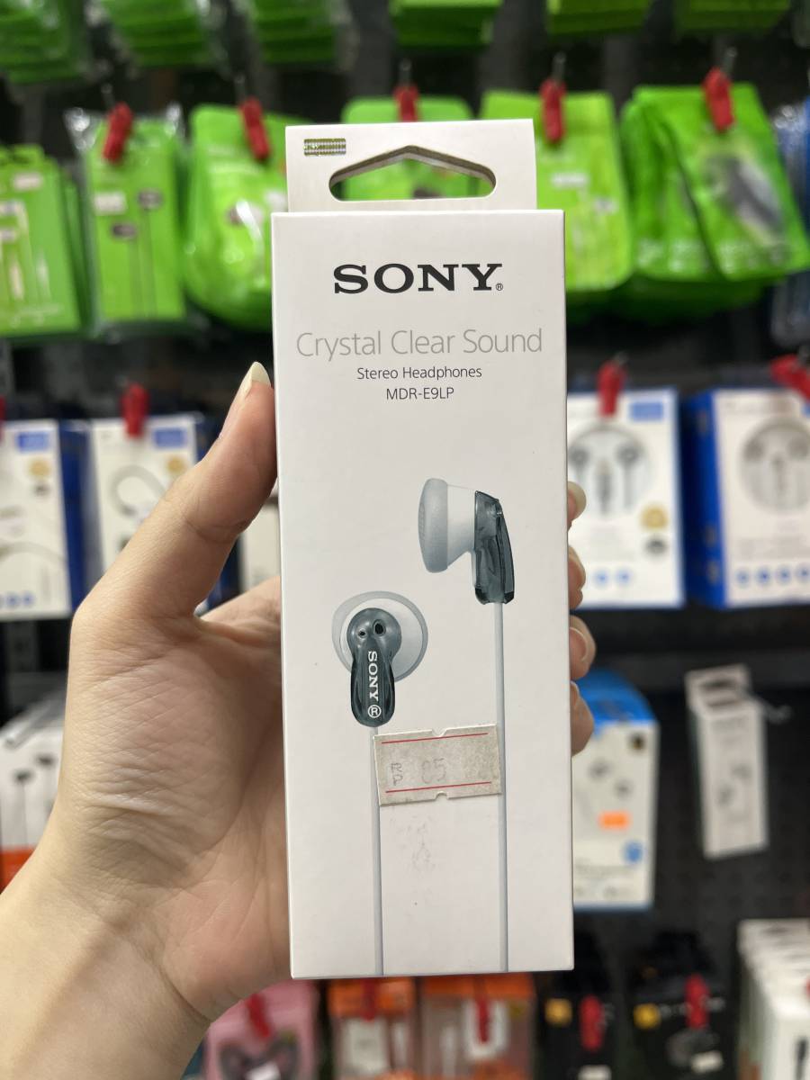 Sony Earphones Crystal Clear Sound MDR-E9LP Gray