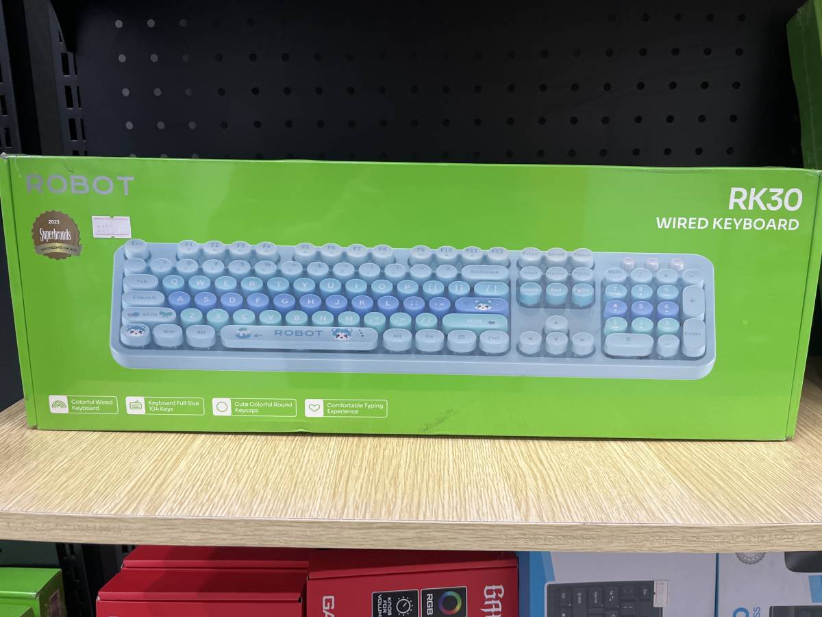 Robot RK30 Wired Keyboard Blue