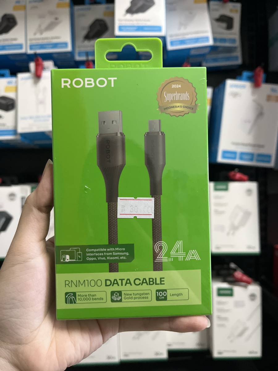 Robot RNM100 DataCable Micro USB 2.4A Brown