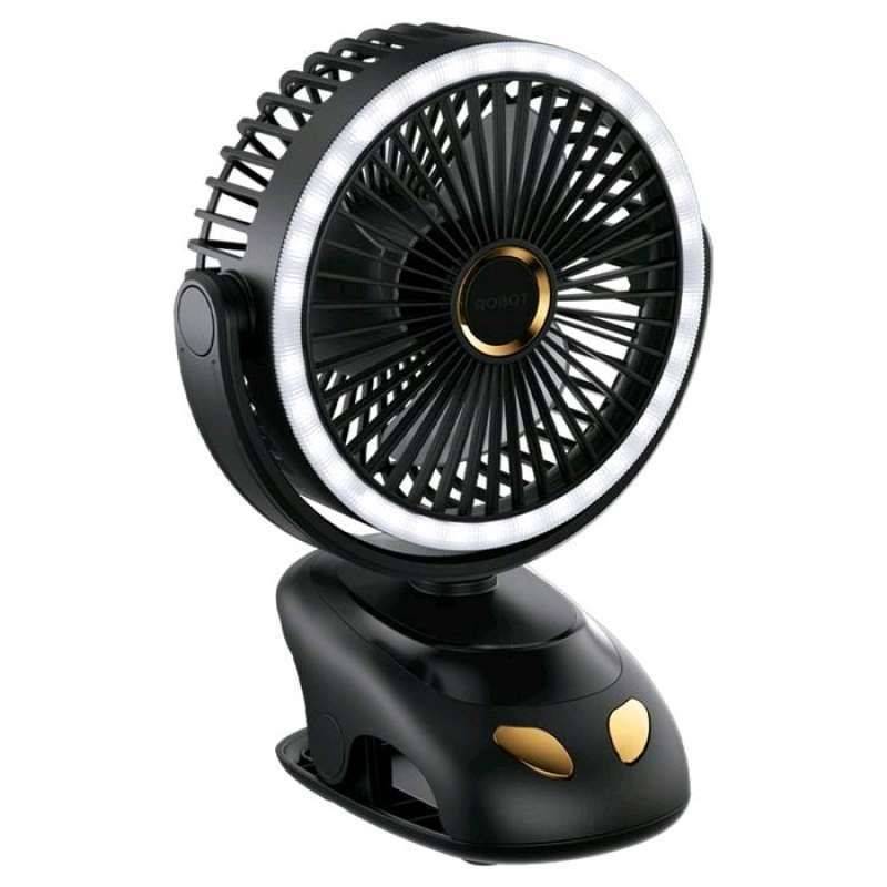 Robot RT-BF10 Plus Kipas Portable LED Black