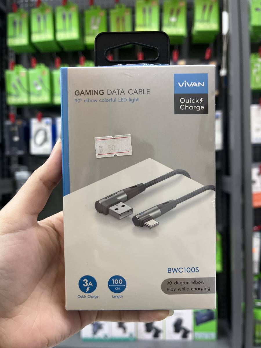 Vivan BWC100S Type C Cable Gray