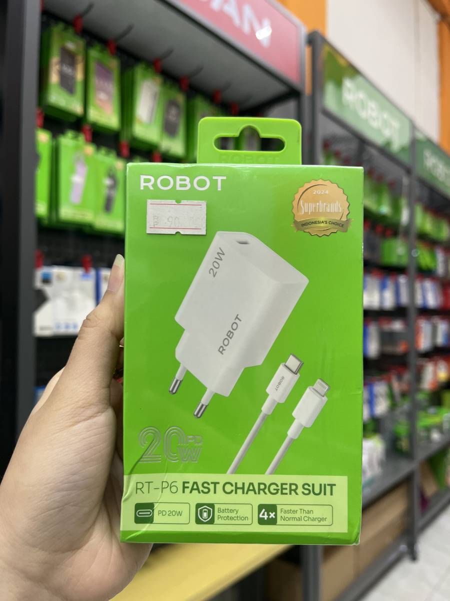 Robot RT-P6 Charger Set Lightning 20W PD White