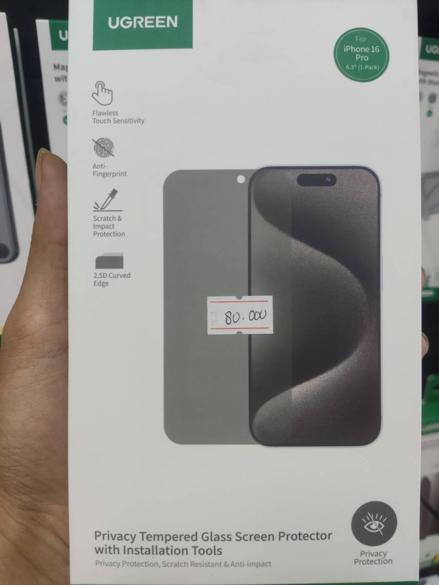 Ugreen 55064 Tempered Glass For IPhone 16 Pro